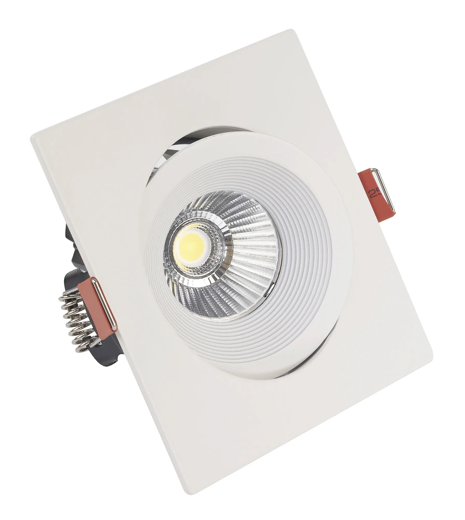Blat 10 Tridonic Powered 10W 2700K 710lm 36° CRI>90 LED Engine White Adjustable Square Recessed Spotlight, IP20 DM201449  Dlux Blat 10